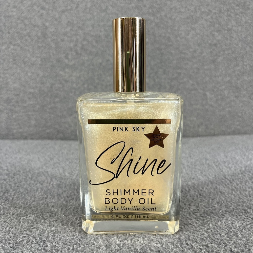 Pink‎ Sky Body SHINE Shimmer Body Mist Brighten Illuminate Light Vanilla 4 oz
